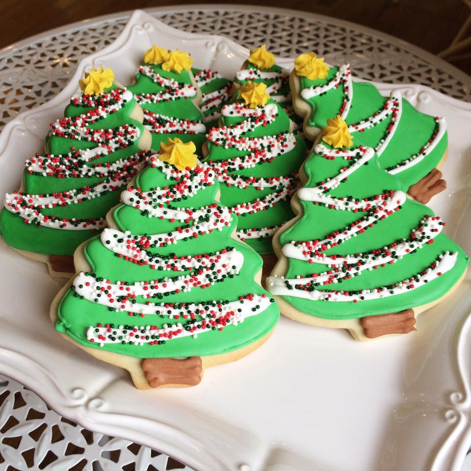 Large royal icing cookies