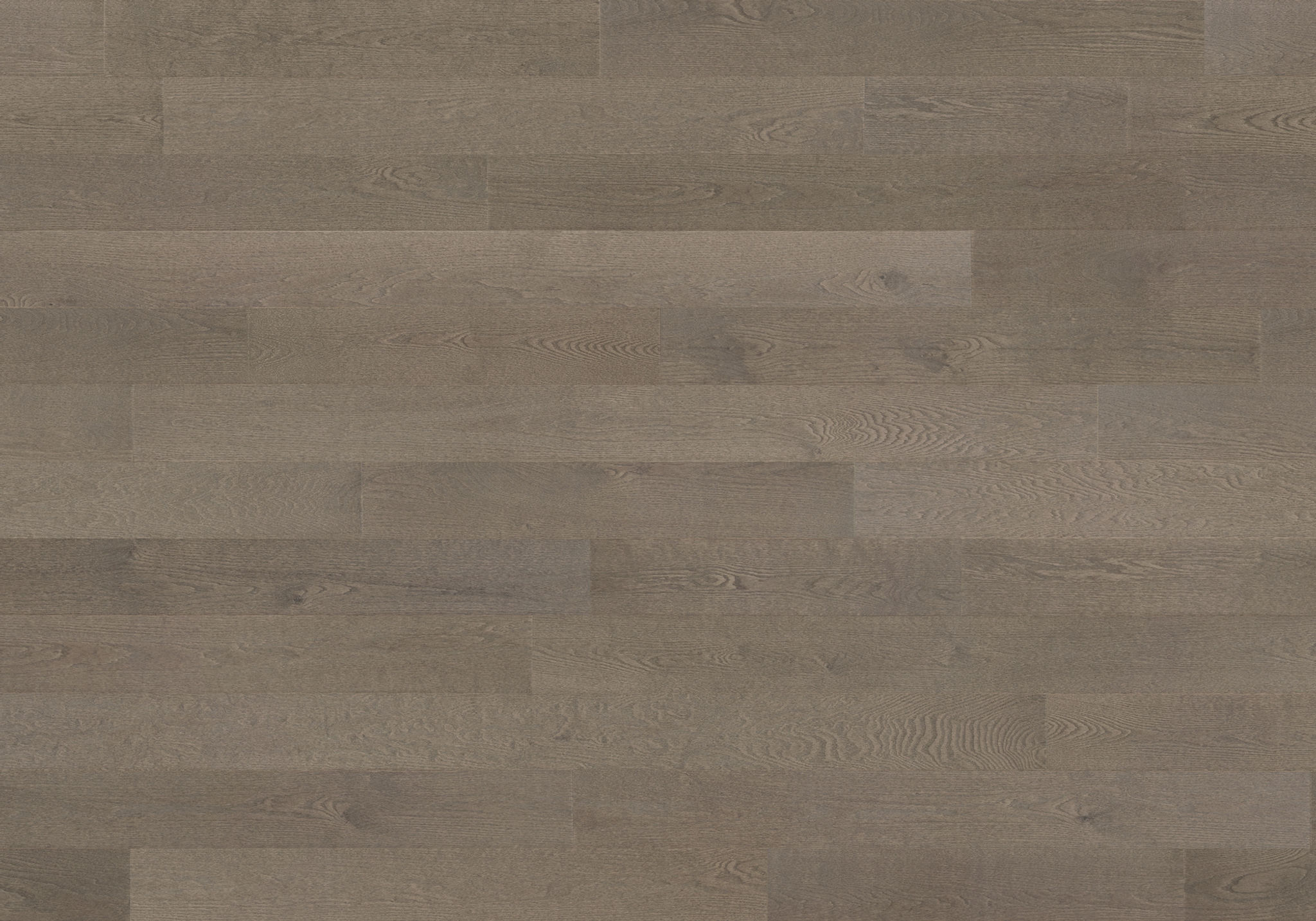 Gray hardwood flooring texture. The planks are arranged horizontally. FLOORS DEPOT.