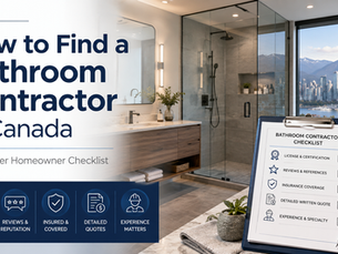 How to Find a Bathroom Contractor in Canada: Vancouver Homeowner Checklist