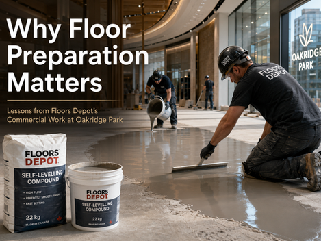 Why Floor Preparation Matters: Lessons from Floors Depot’s Commercial Work at Oakridge Park