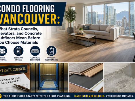 Condo Flooring Vancouver: What Strata Councils, Elevators, and Concrete Subfloors Mean Before You Choose Materials