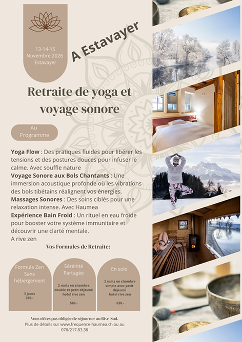 Retraite de yoga a Estavayer