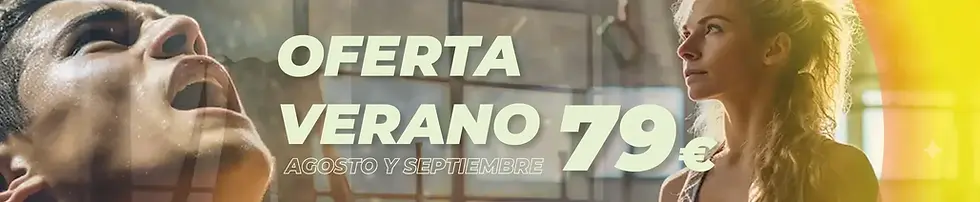 Banner de la oferta de verano del gimnasio Dynamic Life en Cercedilla con la promoción de dos meses por 79 euros sin matrícula.