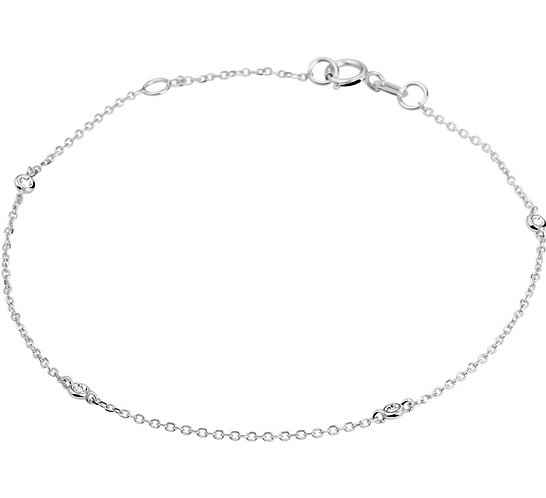 Armband diamant 0.04ct H SI 1,0 mm 16,5 - 18 cm