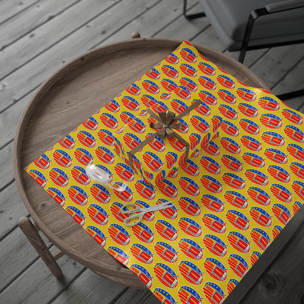 Thumbnail: I Voted Tvocracy Wrapping Paper