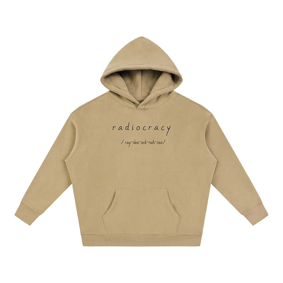 Thumbnail: Radiocracy Oversize Fleeced Hoodie