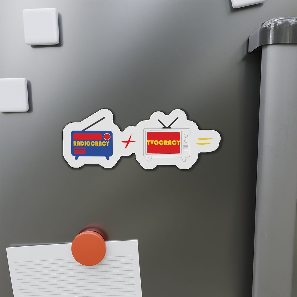 Thumbnail: Radiocracy + Tvocracy Equation Magnet — Pop Culture Fridge Sticker