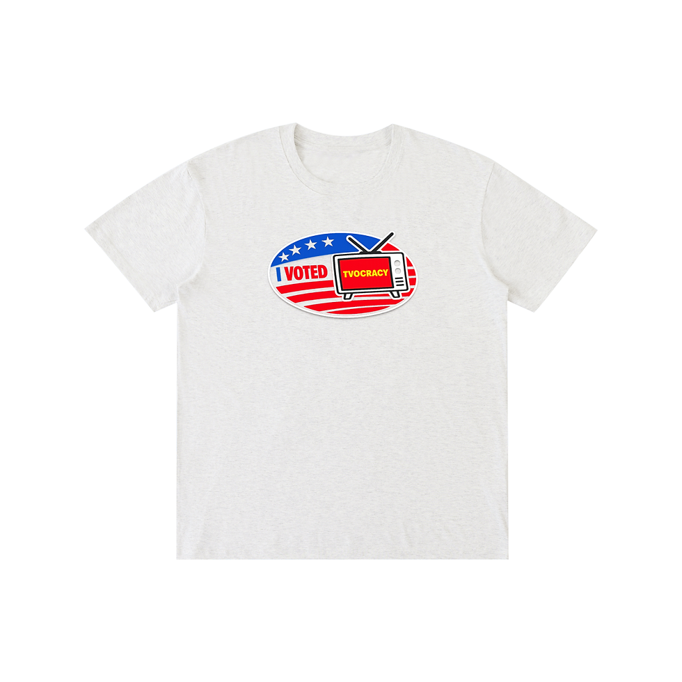 Thumbnail: Adults Tee Pure Cotton Unisex Lightweight T-Shirt | I Voted Tvocracy