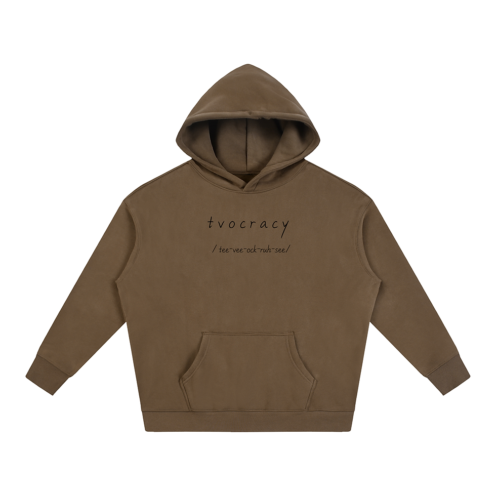 Thumbnail: Tvocracy Oversize Fleeced Hoodie