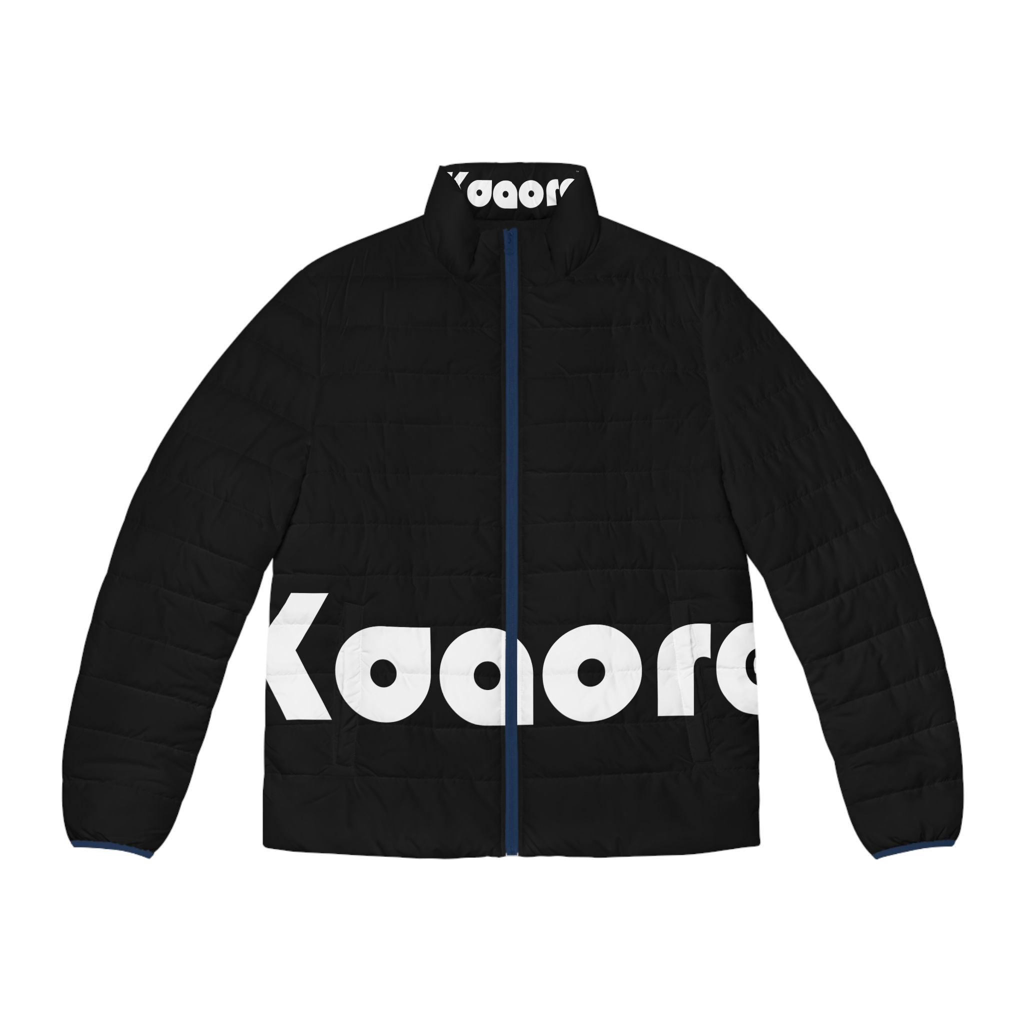 Kaqore Front Logo Black Puffer Jacket