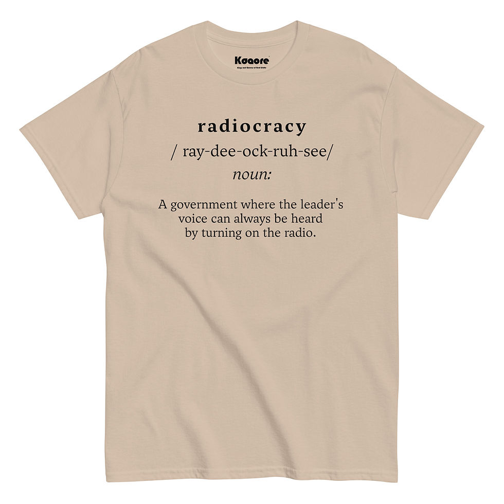 Thumbnail: Radiocracy Unisex Classic Definition Tee