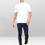 Thumbnail: Zoom out view of pure cotton t-shirt White