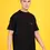 Thumbnail: Black TWERKY t-shirt side view