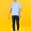 Thumbnail: Black TWERKY t-shirt zoom out view
