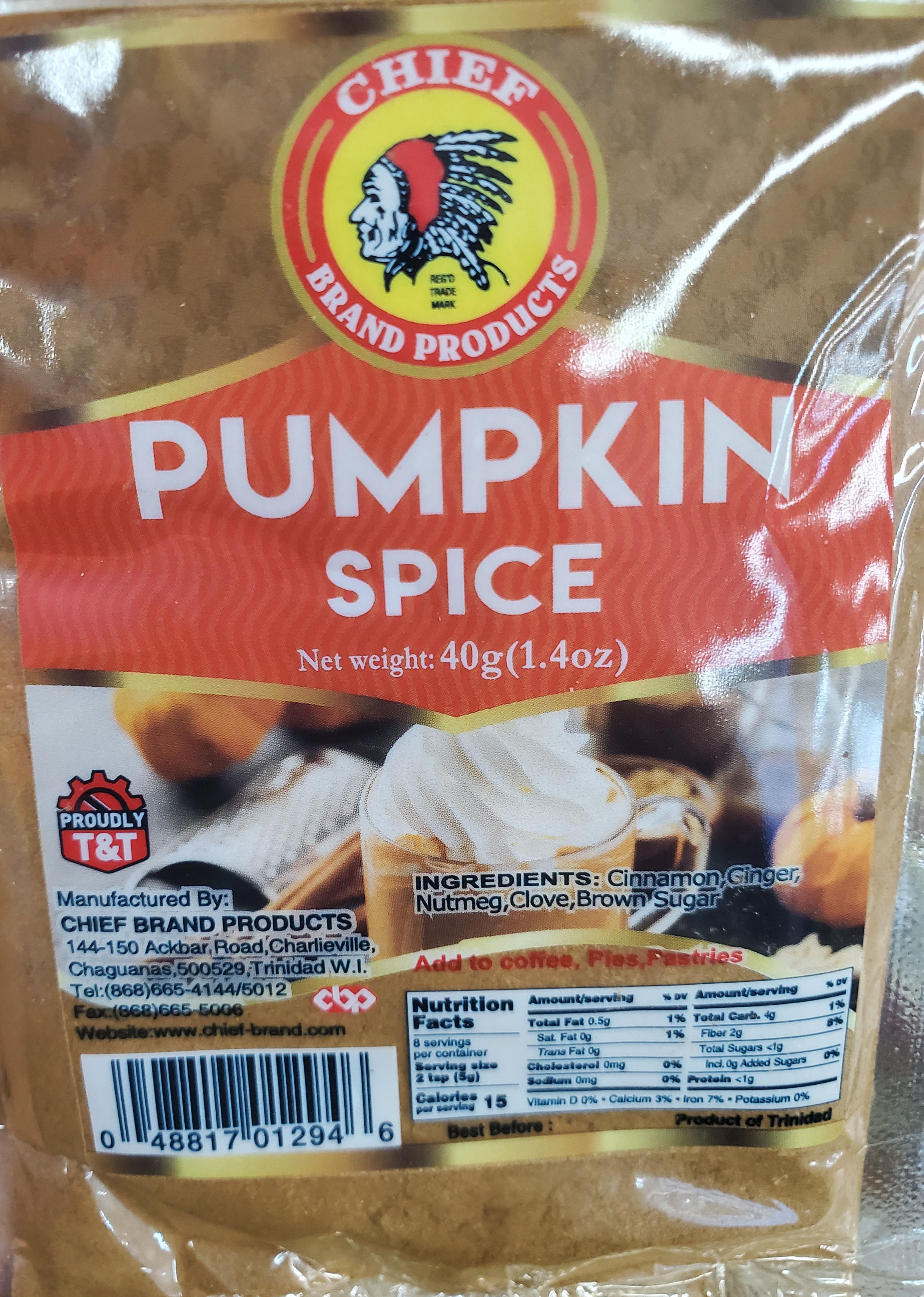 CHIEF PUMPKIN SPICE.