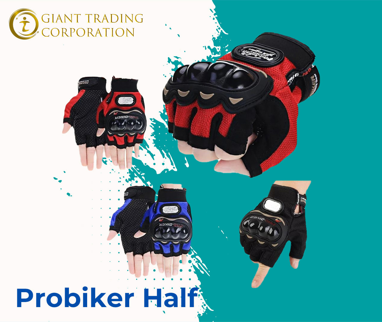 Probiker Half Gloves