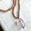Thumbnail: Granite Beads with Amethyst Pendant