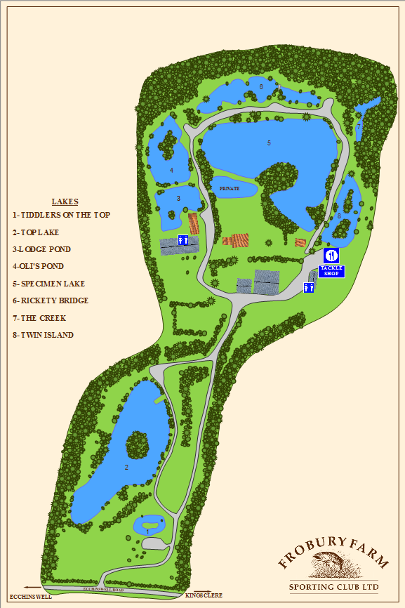 Map | Frobury Farm | Fishery
