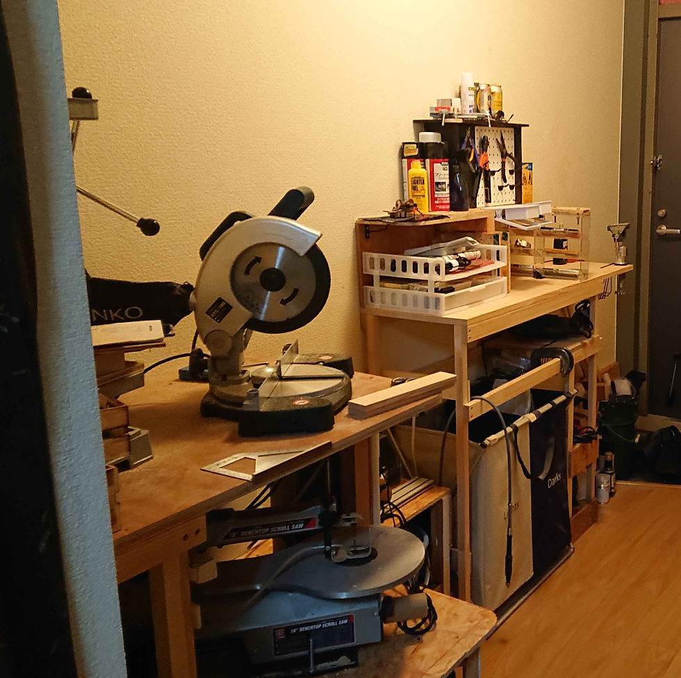 ※以前使っていた作業スペース(自作)