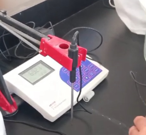 pH sensor used to adjust the pH