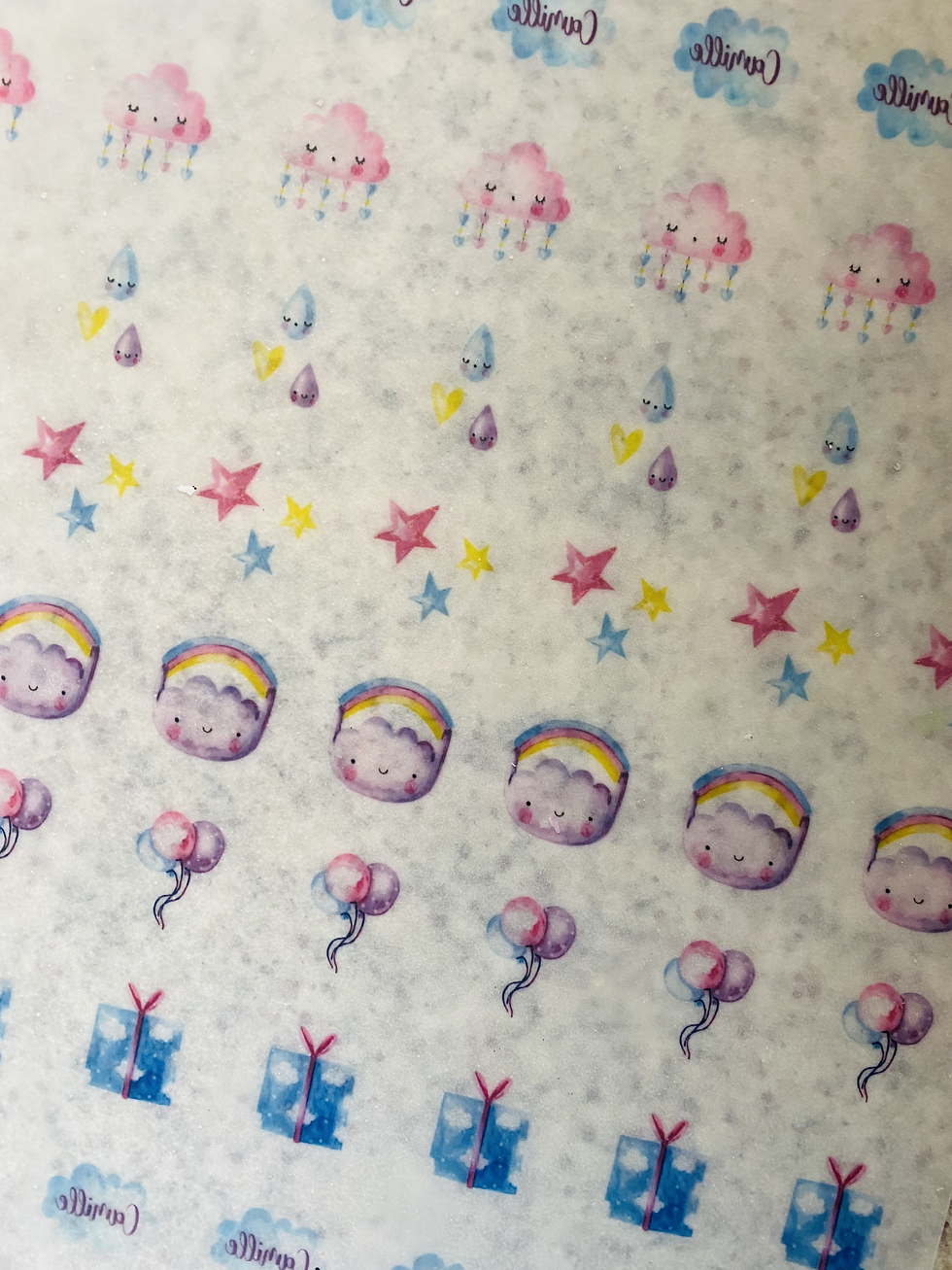Papel de azúcar de altas temperaturas para isomalt o merengue