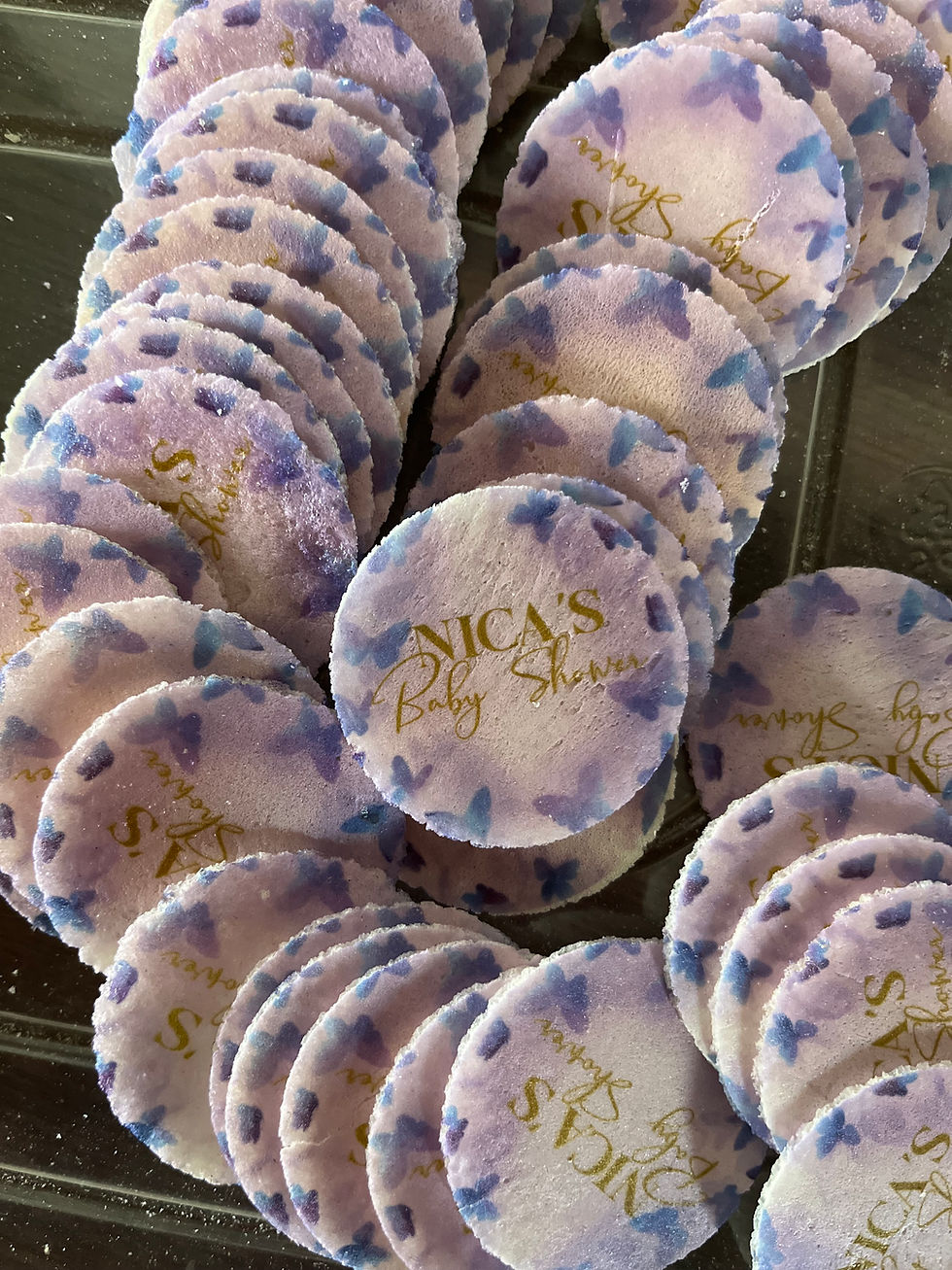 Miniatura: Mini oblea 4 cm impresa sin relleno