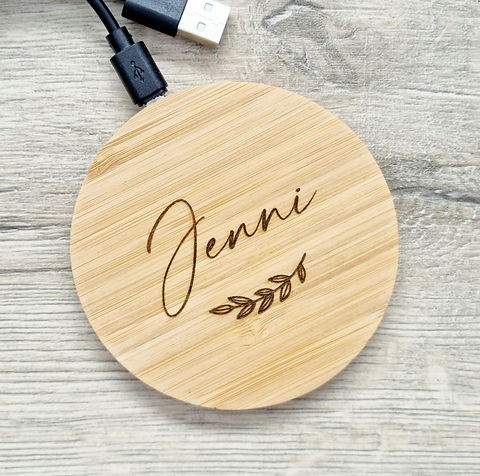 Personalised Wireless Charging Pad Deb's Design Lab