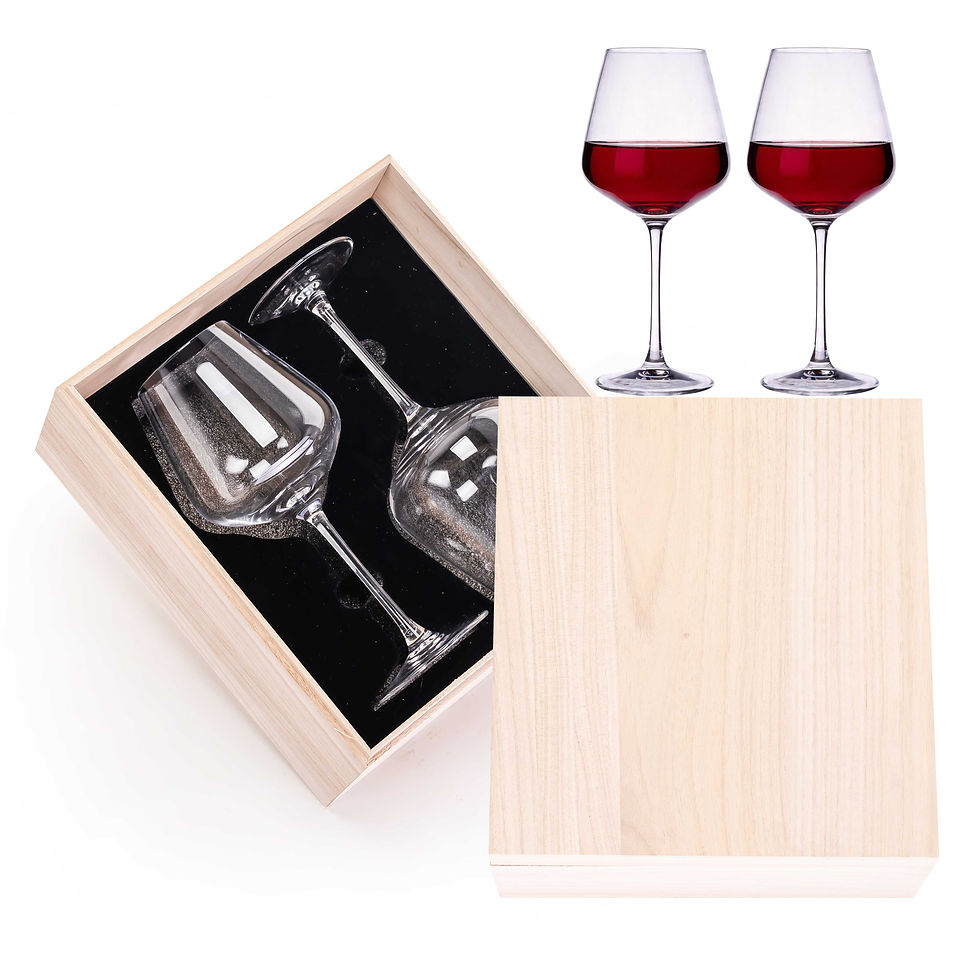 Thumbnail: Personalised Crystal Wine Glass Pair