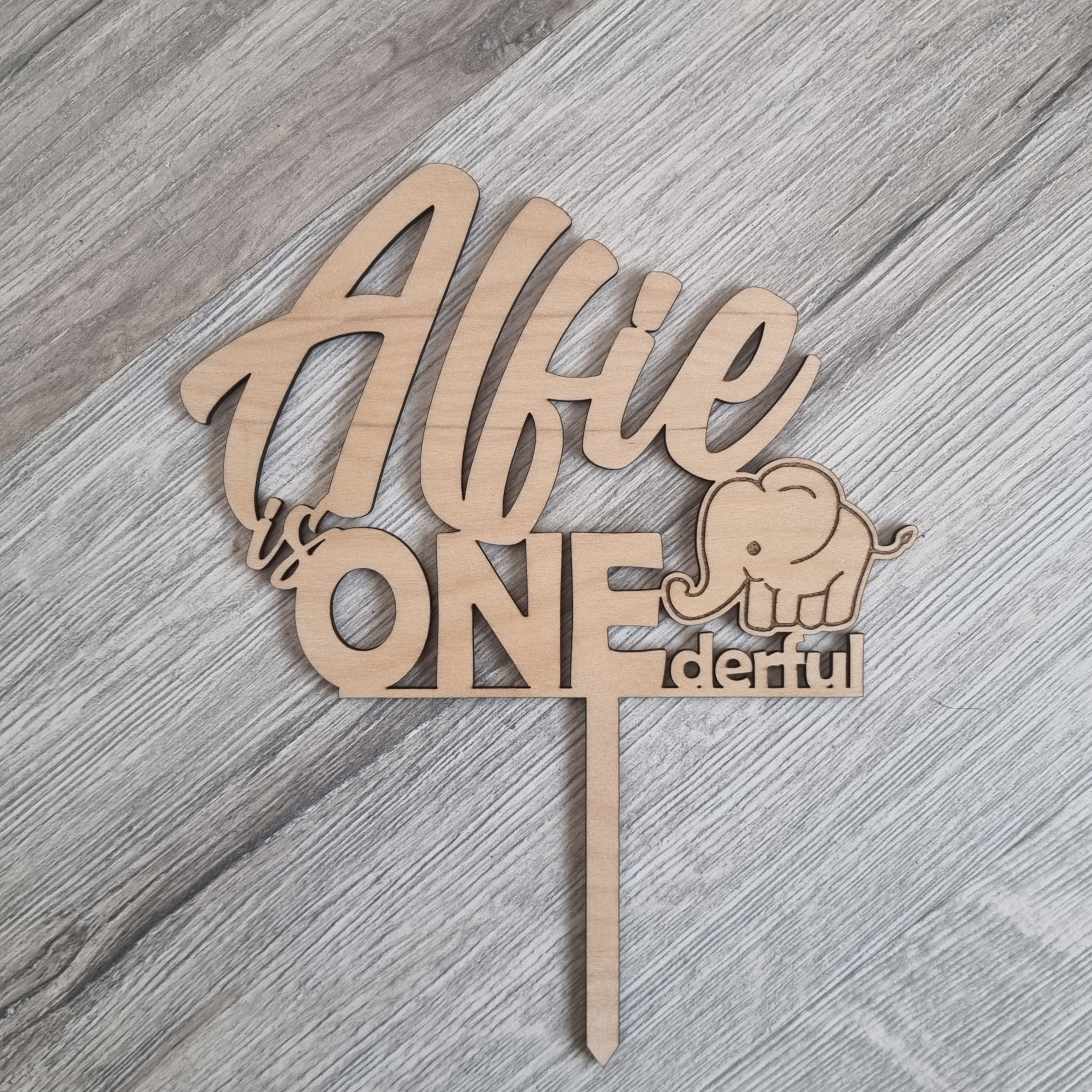 Personalised ONEderful Cake Topper