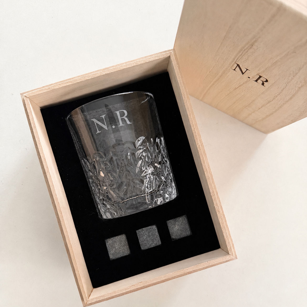 Personalised Engraved Scotch Glass Gift Set