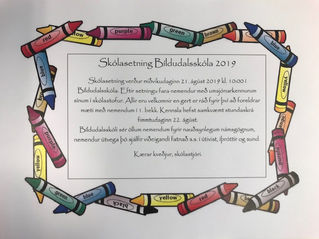 Skólasetning Bíldudalsskóla