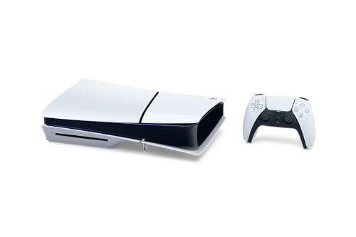 White PlayStation 5 console with controller