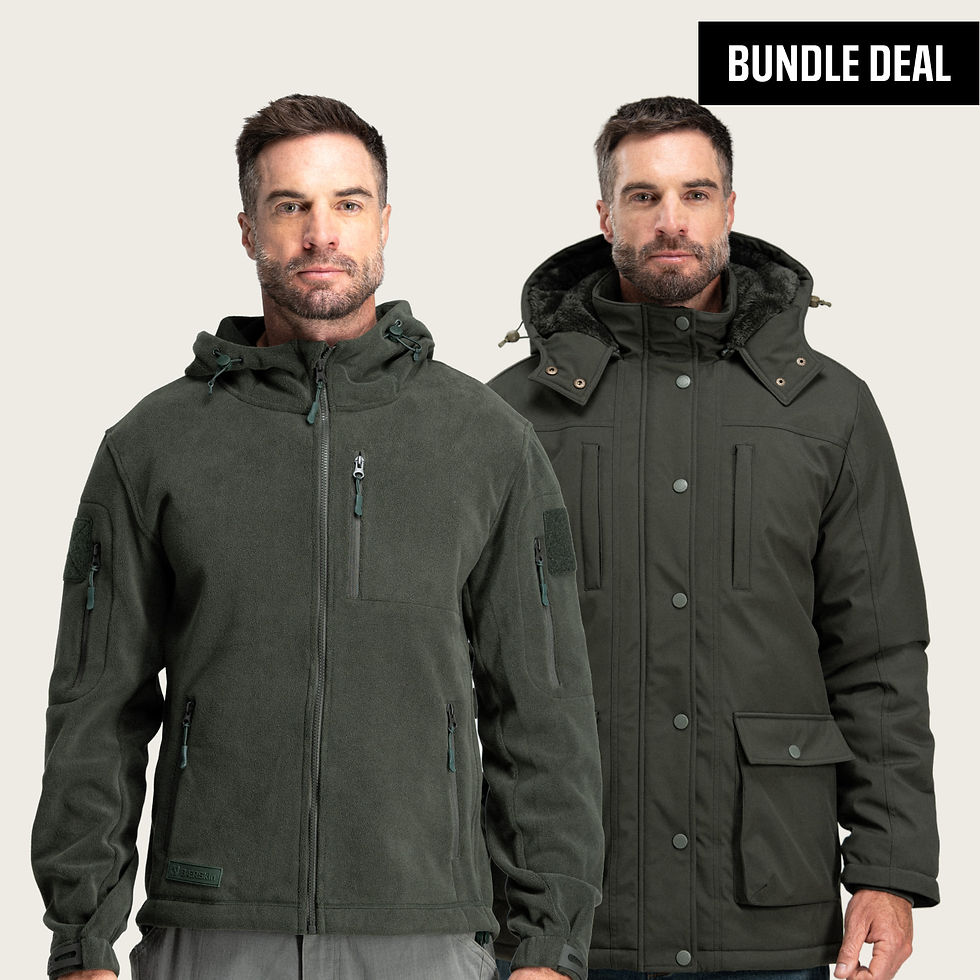 Thumbnail: BÆRSkin Greenland Fur Lined Parka & Tactical Hoodie 4.0 Bundle