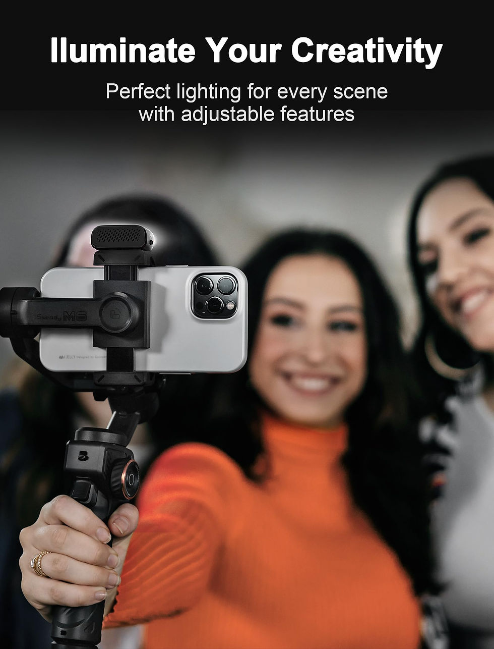 Thumbnail: hohem iSteady M6 Kit Gimbal Stabilizer for Smartphone, 3-Axis Phone Gimbal wi...