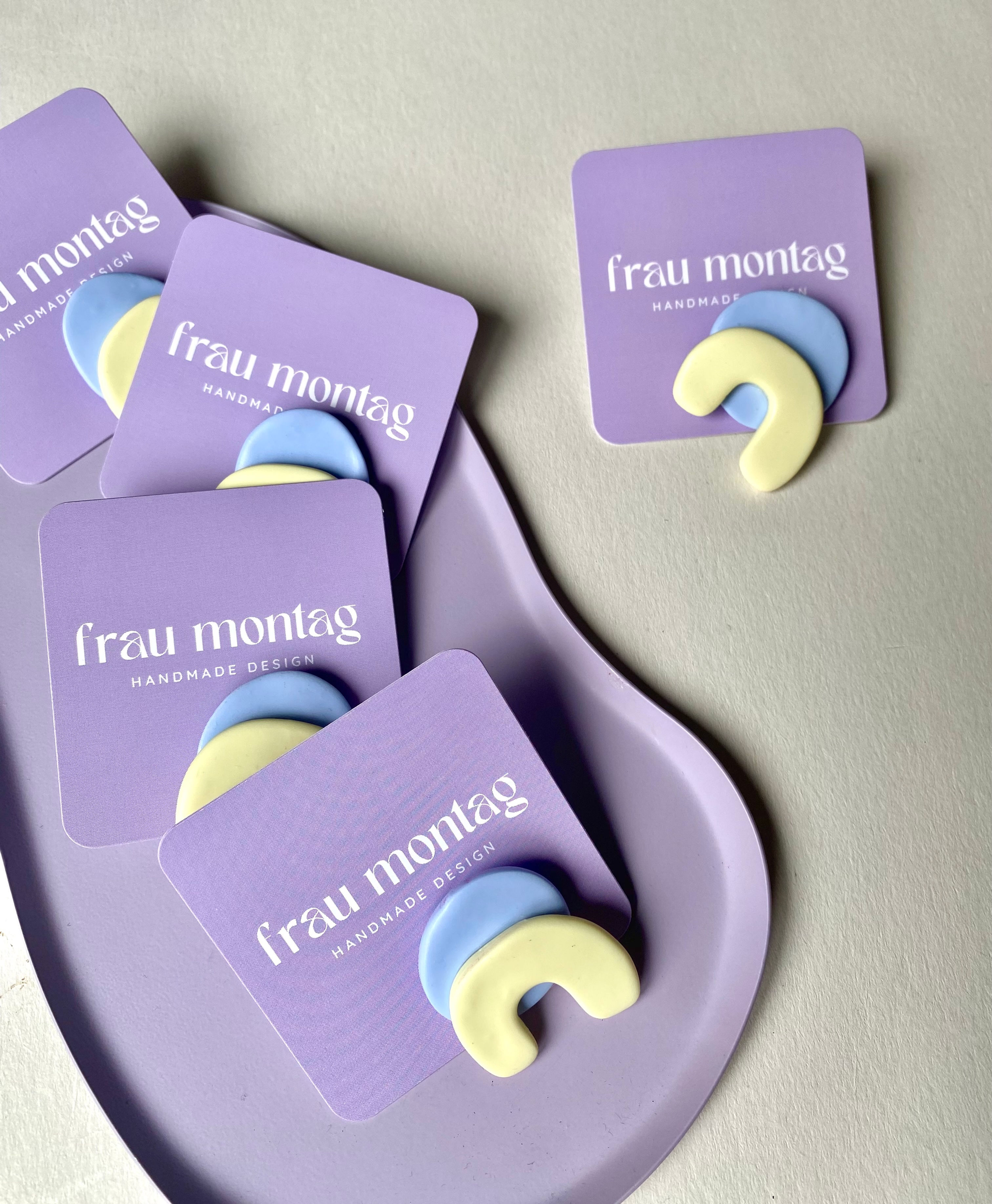 Brosche organische Formen