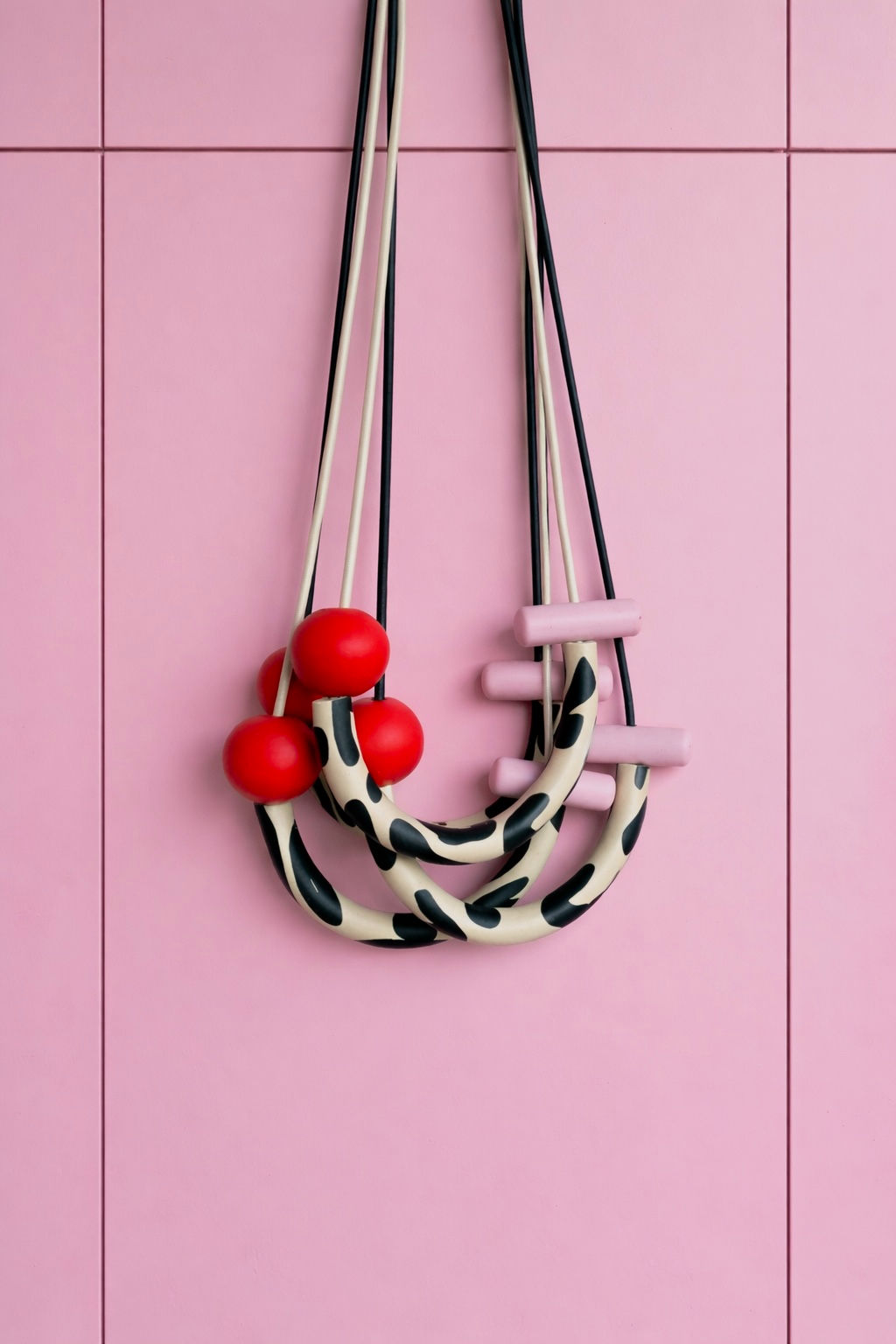 Statementkette rosa/rot