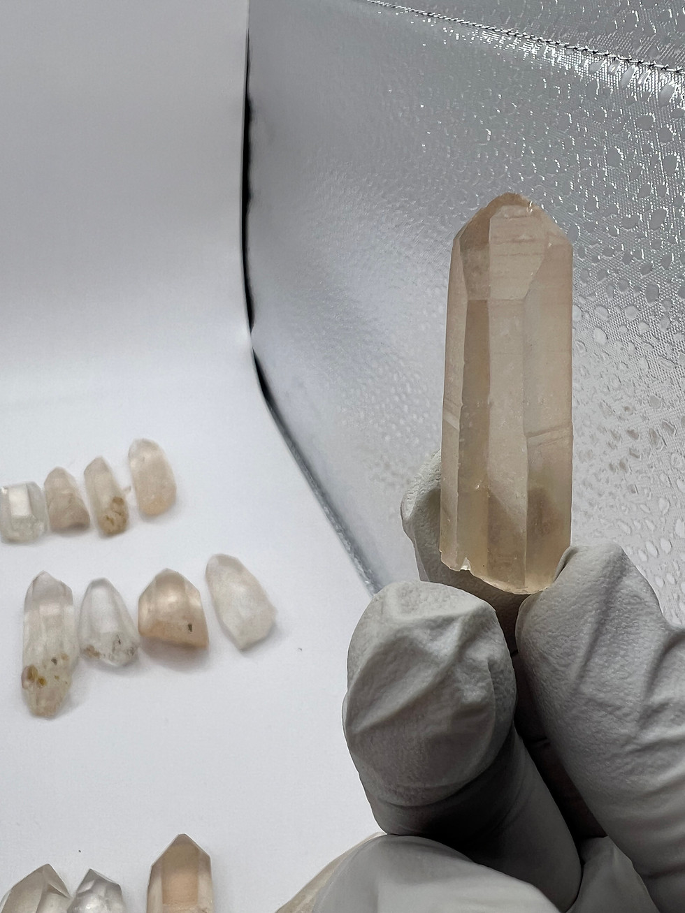 Thumbnail: Rosa Quartz Points set