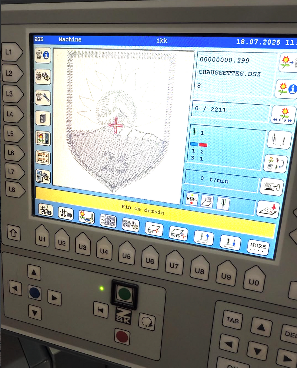 Numérisation d'un logo en programme de broderie