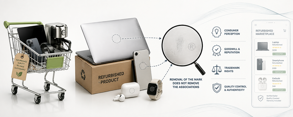 Trademark Use in Refurbished-Goods Marketplaces: What Remains After the Original Mark Is Removed ?