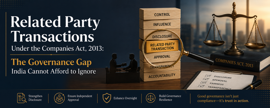 Related Party Transactions Under the Companies Act, 2013: The Governance Gap India Cannot Afford to Ignore