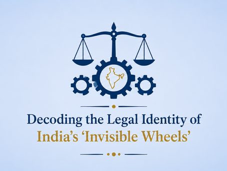 Decoding the Legal Identity of India’s ‘Invisible Wheels’