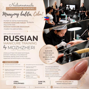 Russian Manicure Forum sa Manila, aang world-class Russian Manicure Education moabot na usab sa Cebu