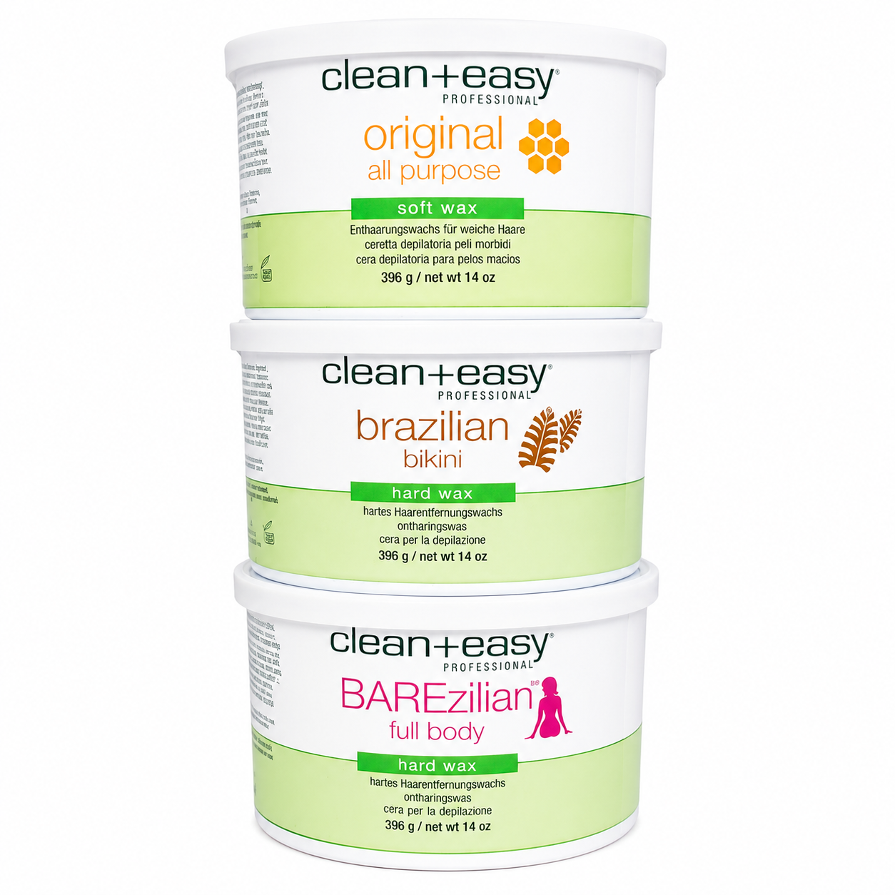 Clean+Easy Wax Can Hard/Soft Waxz 14oz.