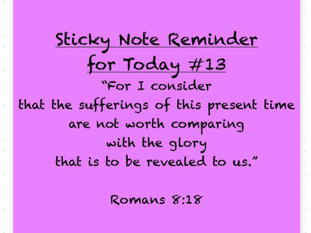 A Sticky Note Reminder for Today #13