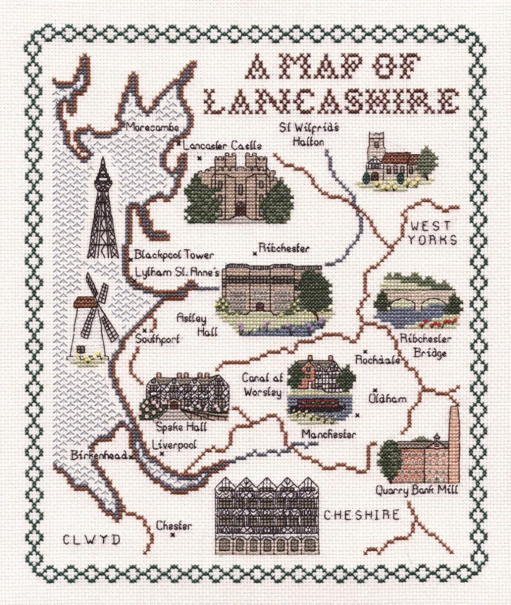A Map of Lancashire