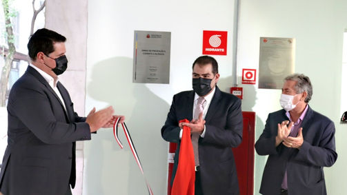 MESA DIRETORA TAMBÉM INAUGURA SISTEMA DE PREVENÇÃO E COMBATE A INCÊNDIO NA ALESP