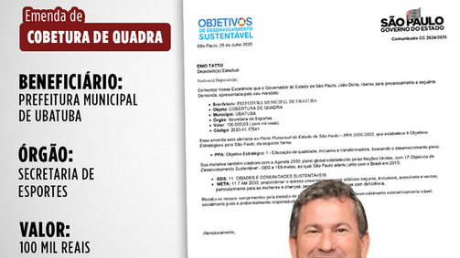 EMENDA PARA A CIDADE DE UBATUBA/SP