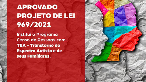 ASSEMBLEIA APROVA PL SOBRE CENSO PARA PESSOASCOM TEA-TRANSTORNO DO ESPECTRO AUTISTA
