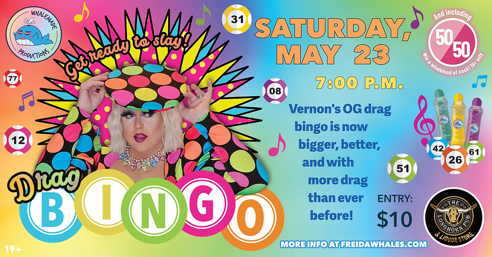 Whalemade Drag Bingo at Longhorn Pub