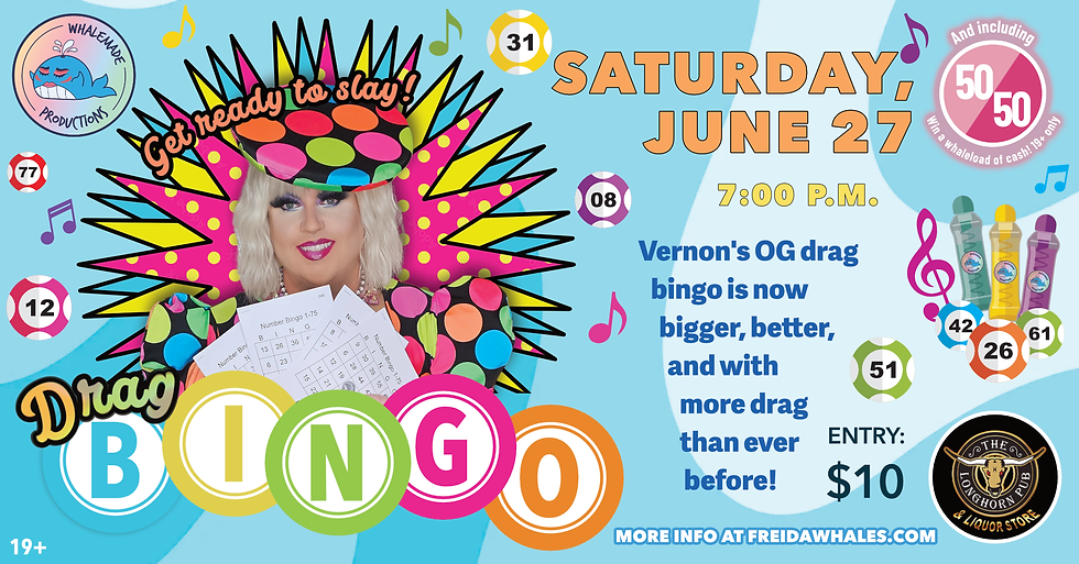 Whalemade Drag Bingo at Longhorn Pub - Jun 27